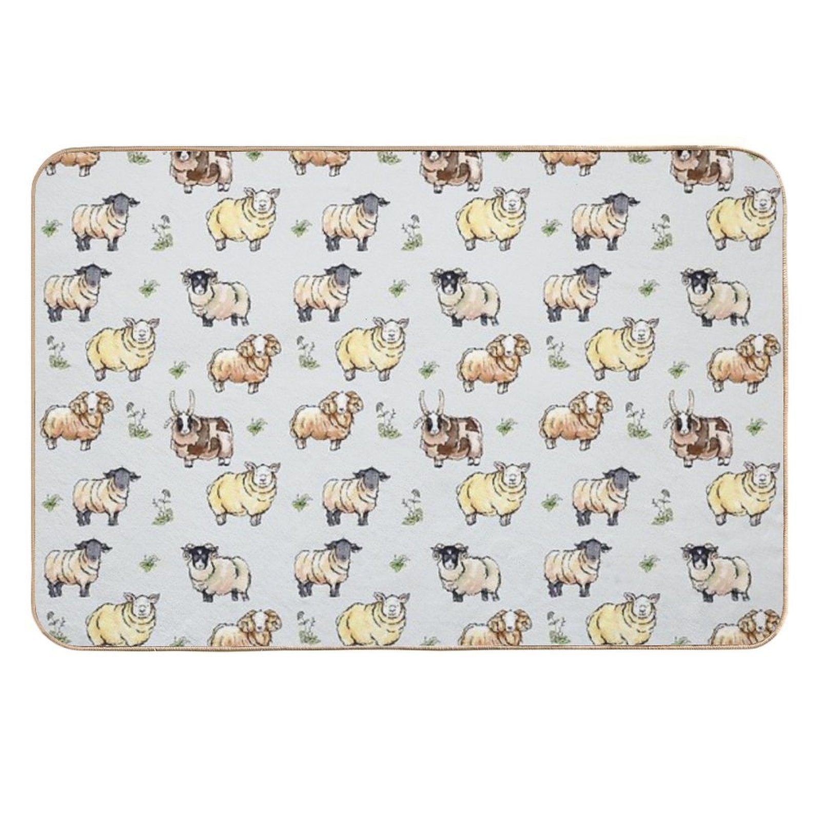 British Sheep  Slip-Resistant Bath Mat