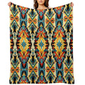 Choctaw Nation Pattern Easy Care Throw Blanket