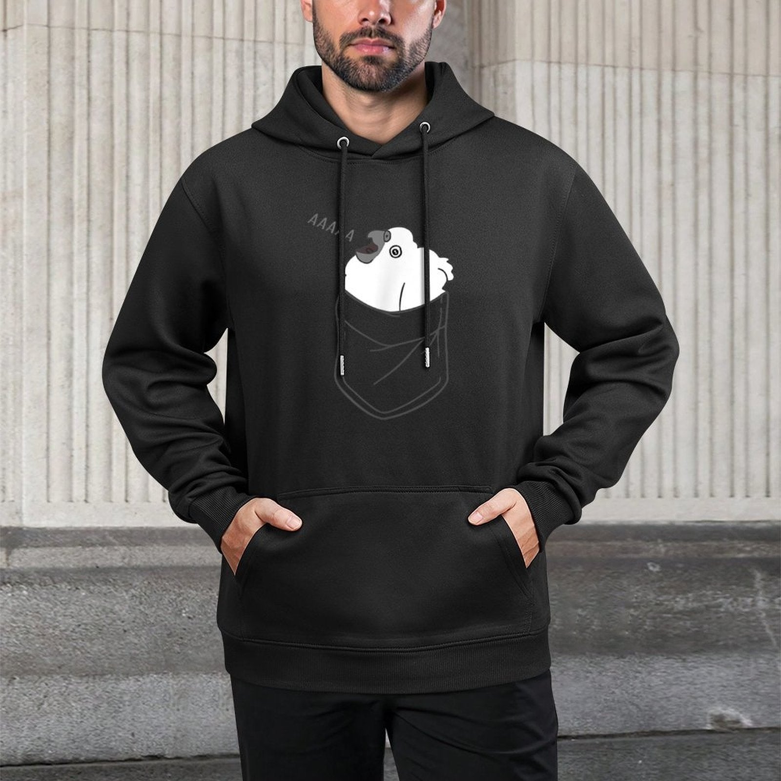 Pocket Cockatoo Screaming Parrot Funny Bird Cute Birb Memes Easy Care Hoodie