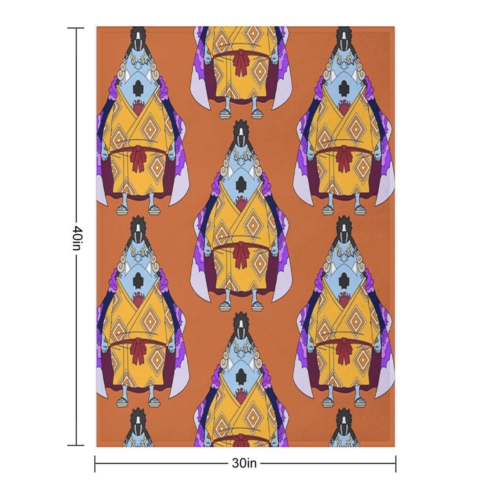 Jinbe (Wanokuni) Anti-pilling Throw Blanket