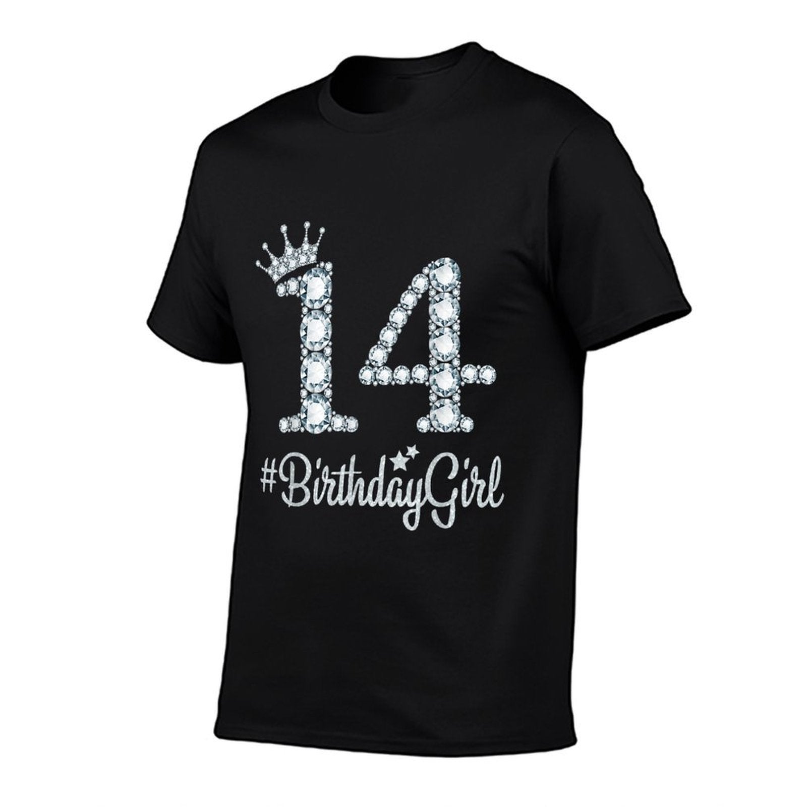 14 BirthdayGirl 14 Years Old Happy 14th Birthday Girl  Tagless Design T-Shirt
