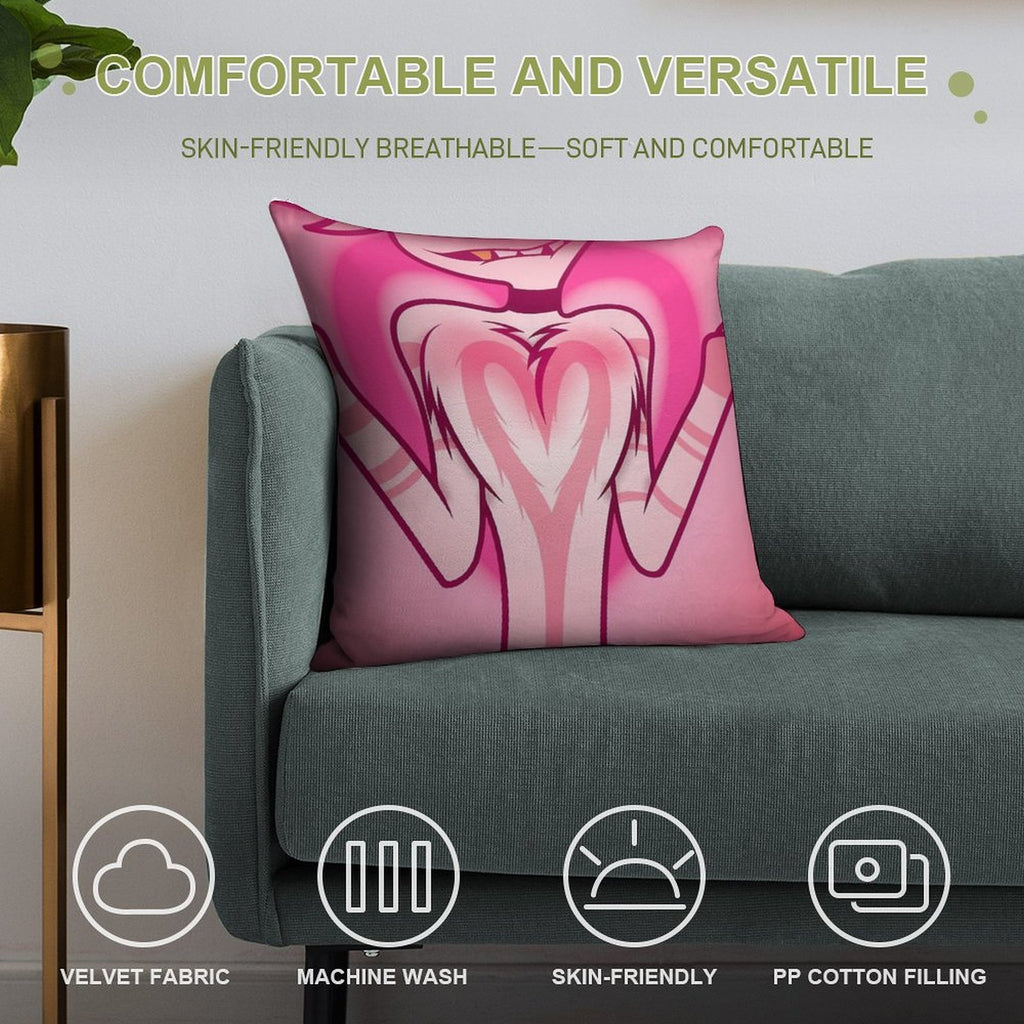 Floof Squish Soft Easy Maintenance Throw Pillow