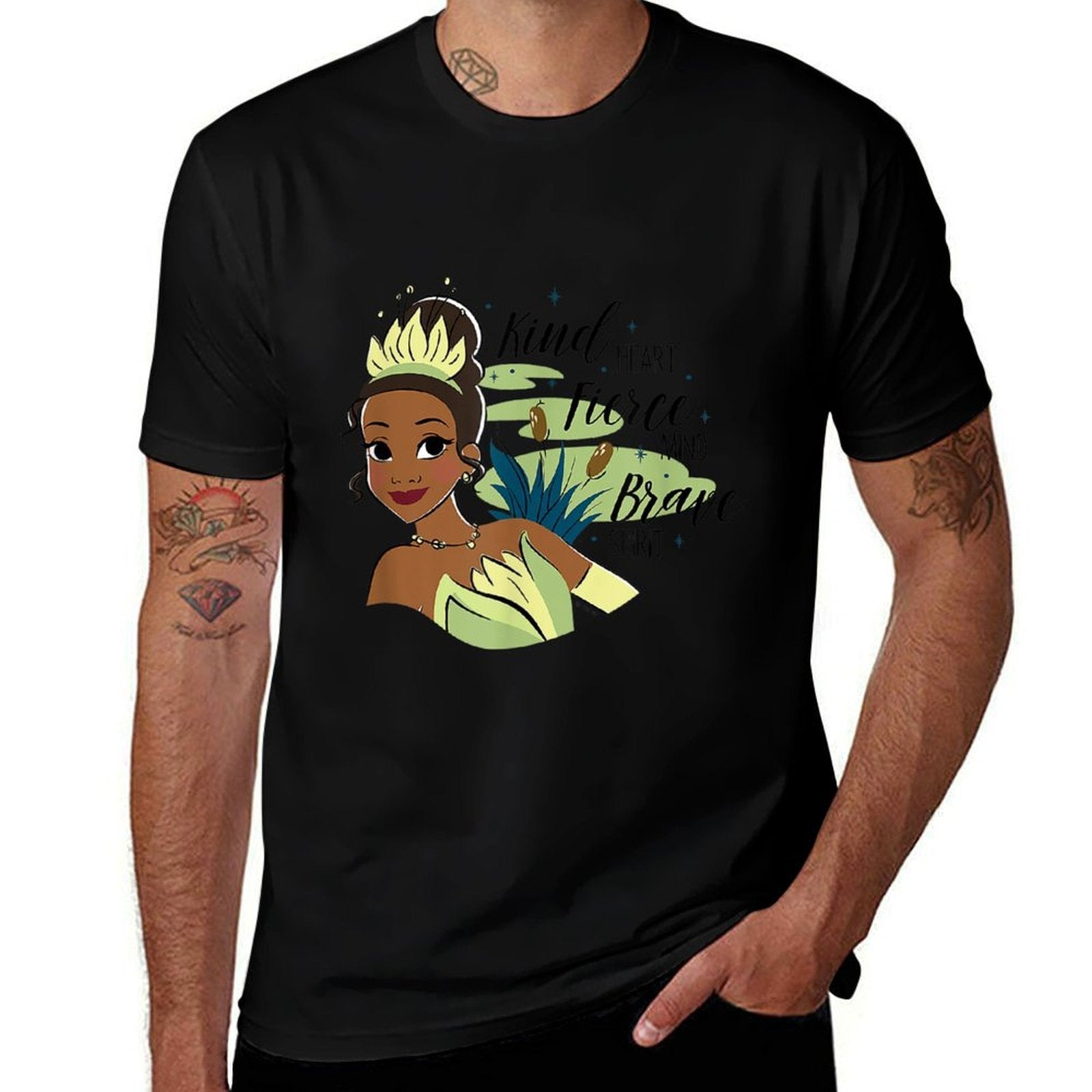 Princess  The Frog Tiana Kind Fierce Brave  Moisture-wicking T-Shirt