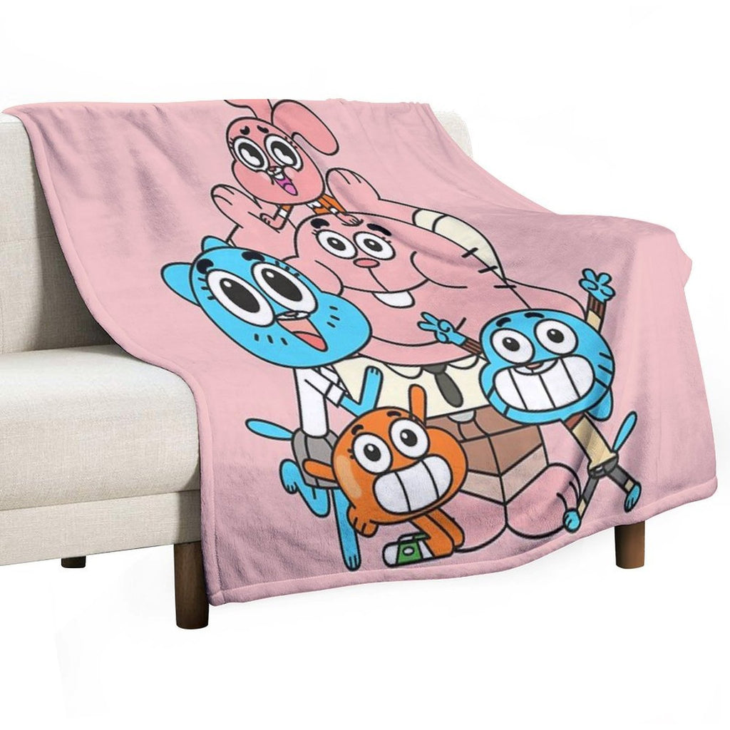 The Amazing World of Gumball Sustainable Throw Blanket