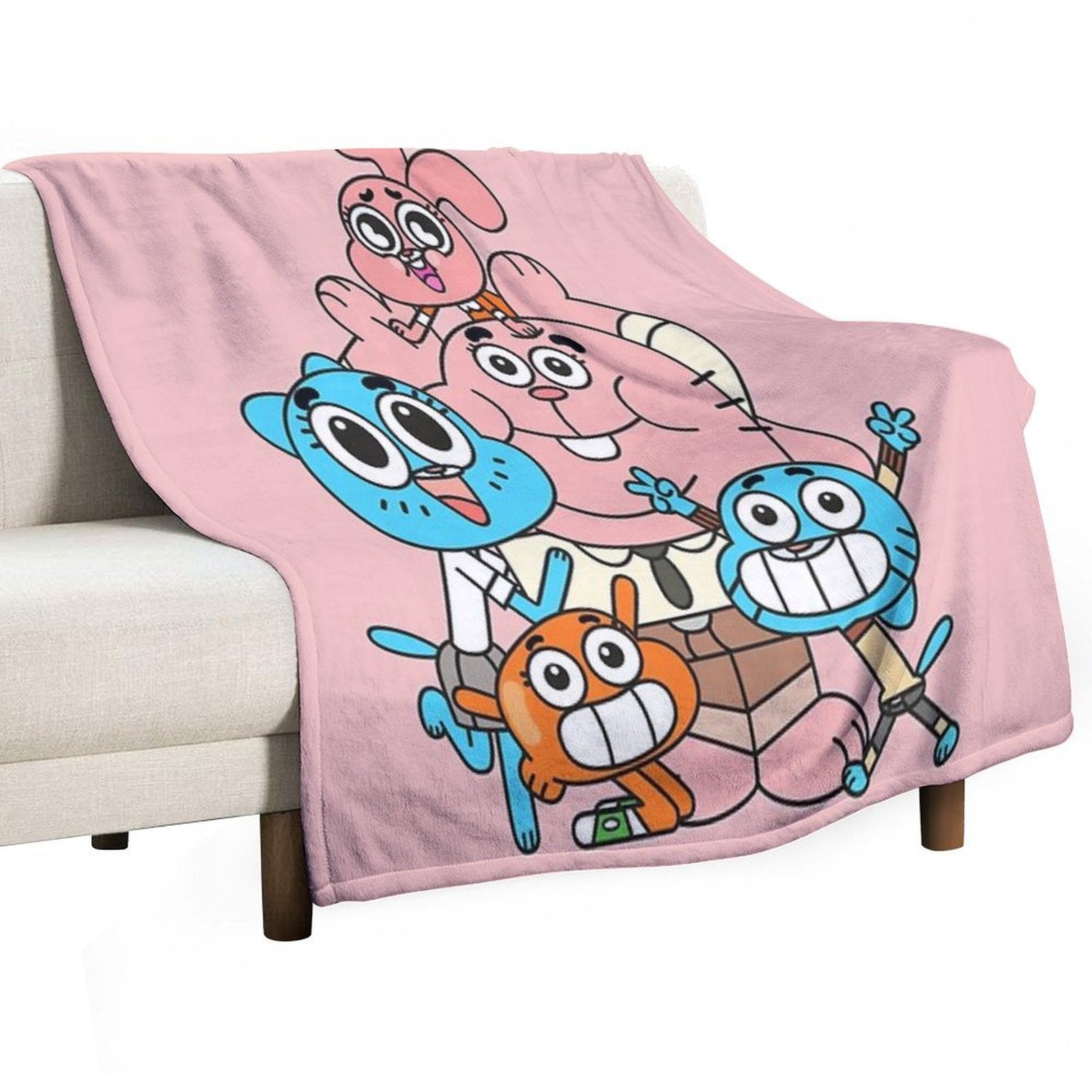 The Amazing World of Gumball Sustainable Throw Blanket
