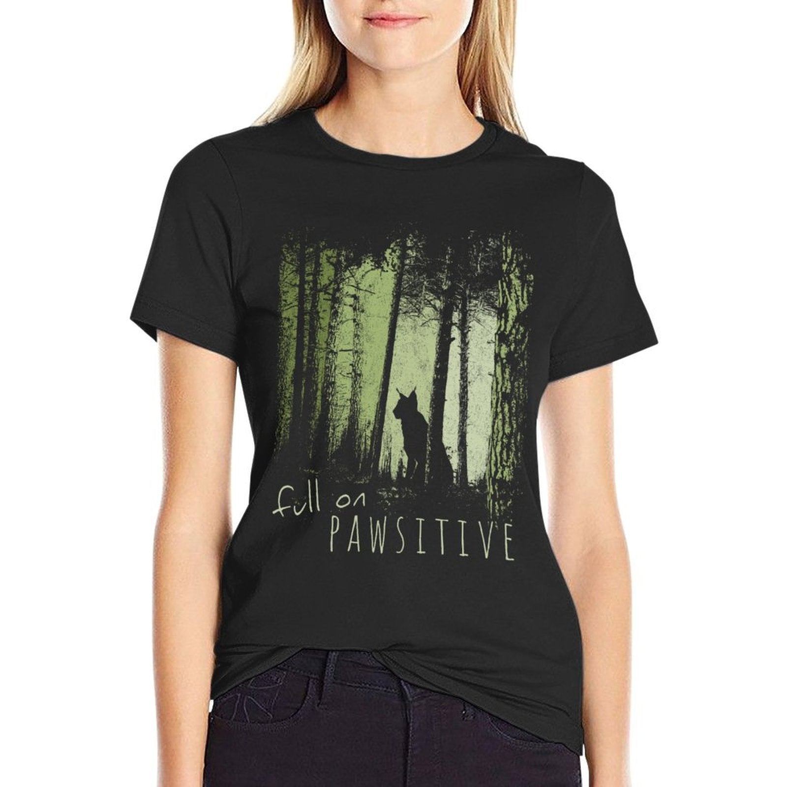 Full On Pawsitive! Lynx Wildcat Bobcat In Twilight Forest  Soft T-Shirt