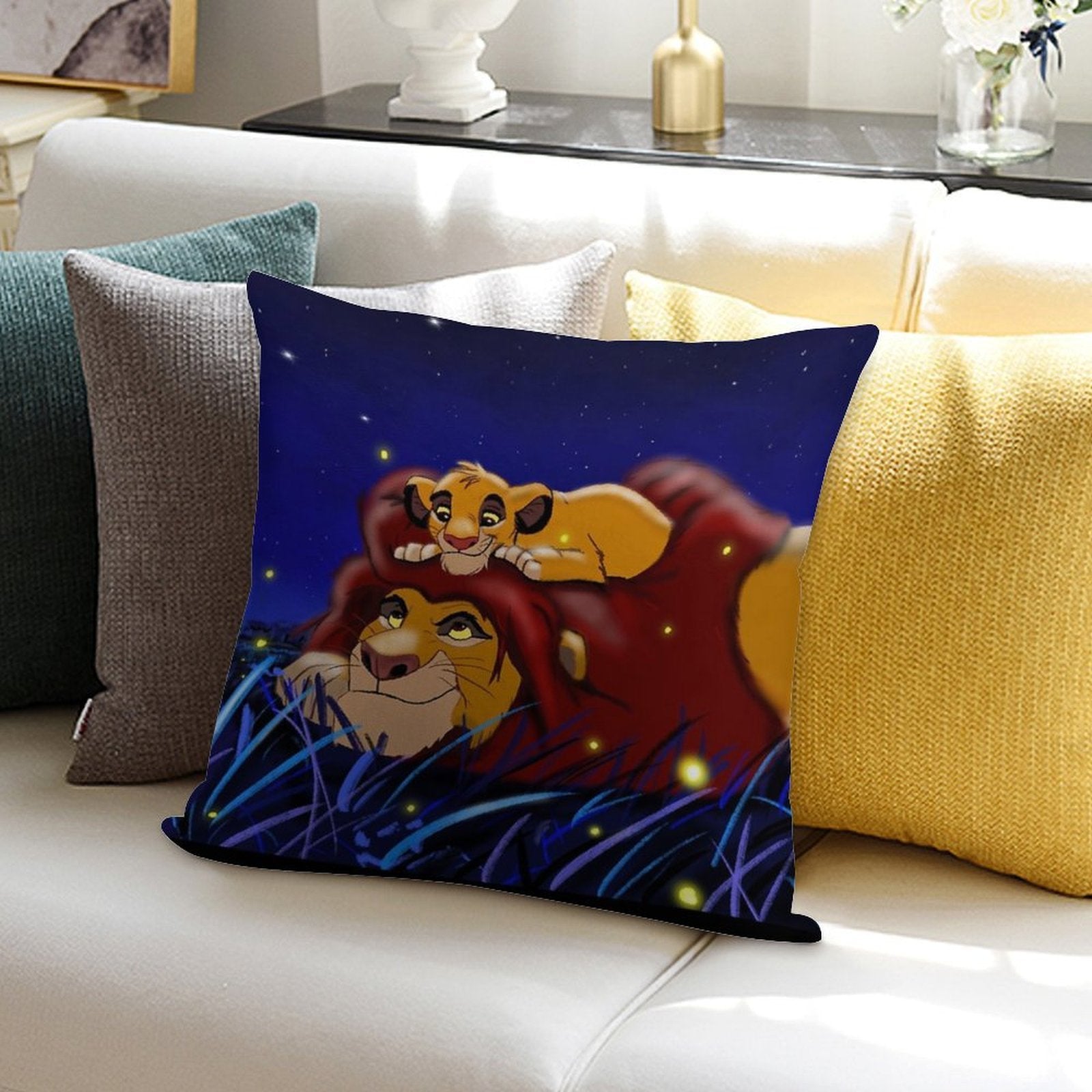 Lion King Soft Washable Throw Pillow