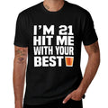 21st Birthday Tshirt Twenty One 21 Gift Idea Party Celebrate  Trendy Pattern T-Shirt