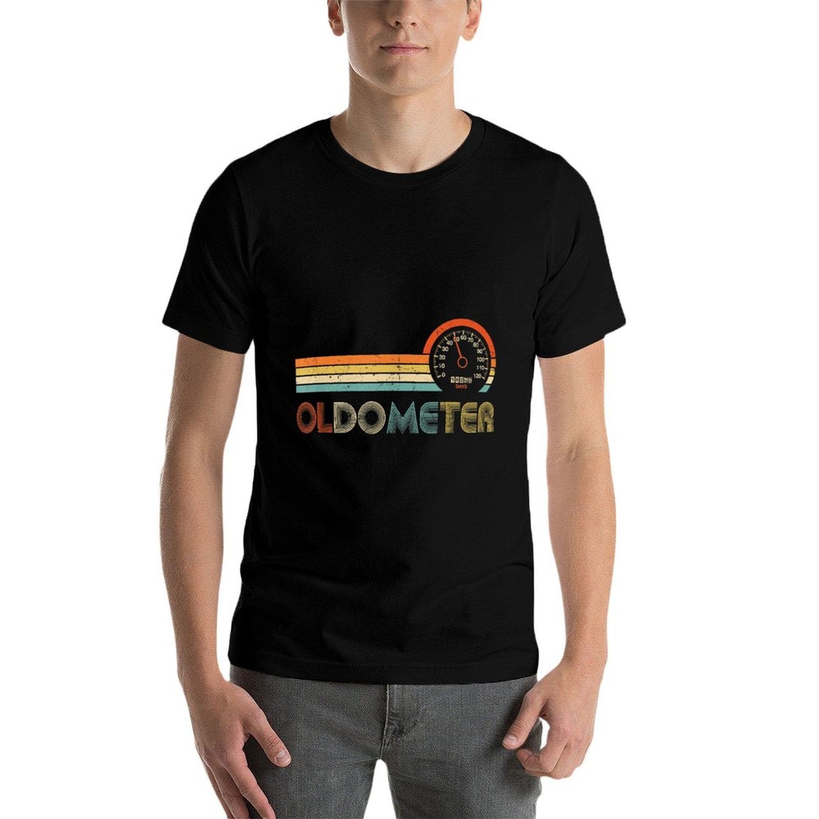 OLDOMETER 50 Funny for 50th Birthday 50th Years Old  Easy-care T-Shirt