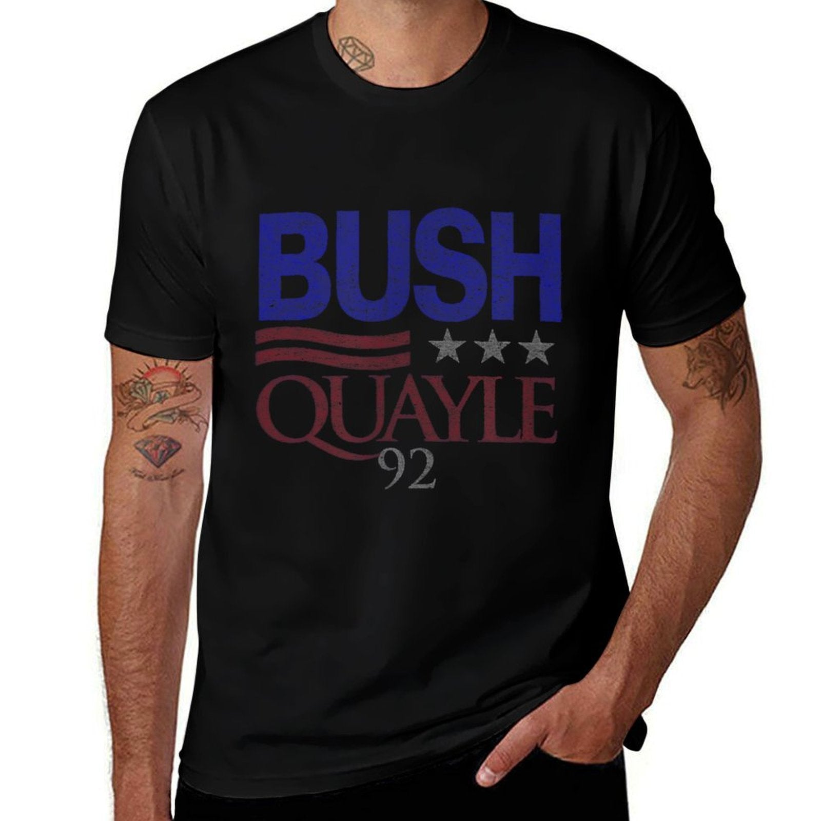 Retro Bush Quayle 1992  Quick-drying T-Shirt
