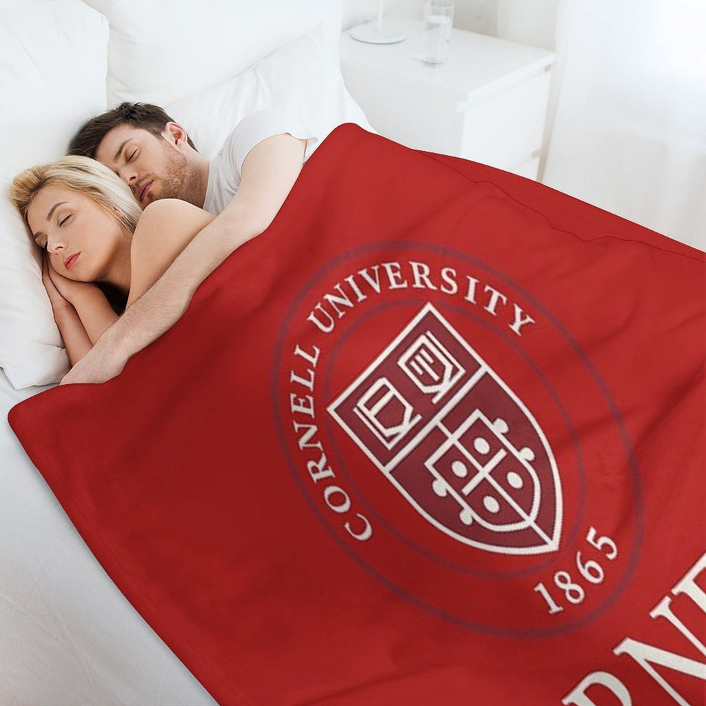 Cornell University T-Shirt Featuring Official Big Red Logo Velvety-soft Throw Blanket