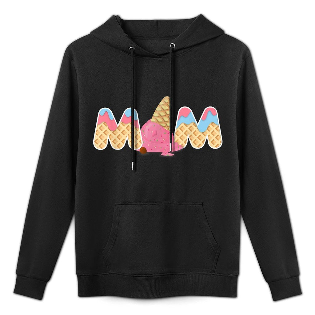 Mom Ice Cream Funny First Birthday Ice Cream Layering Staple Hoodie