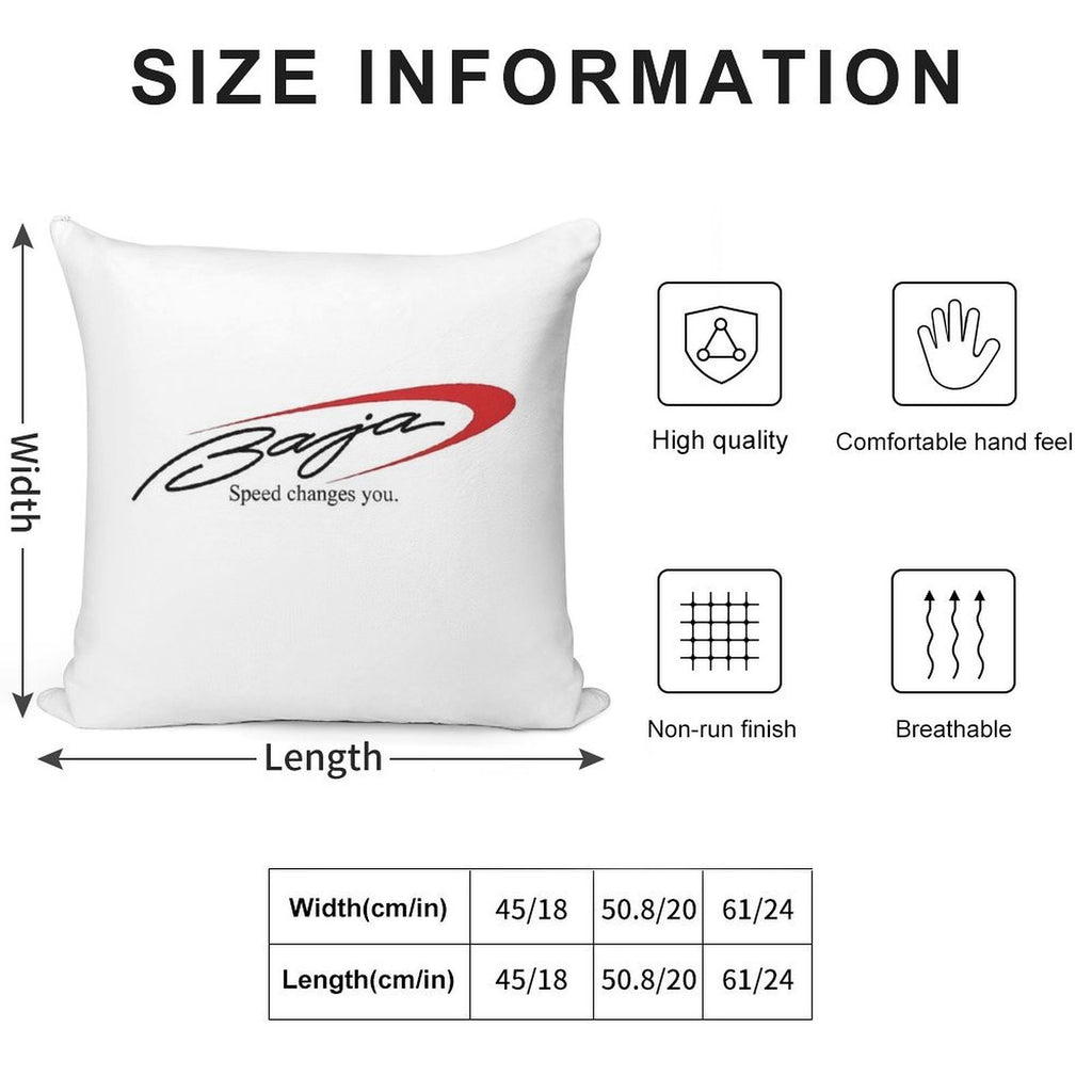 Baja Boats Soft Fade-Resistant Throw Pillow