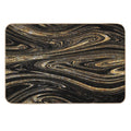 Black Gold Marble  Rapid-Drying Bath Mat