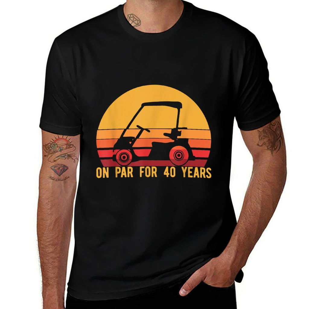 40th Birthday Golf, Turning 40 Golfing Gift  Polyester Blend T-Shirt