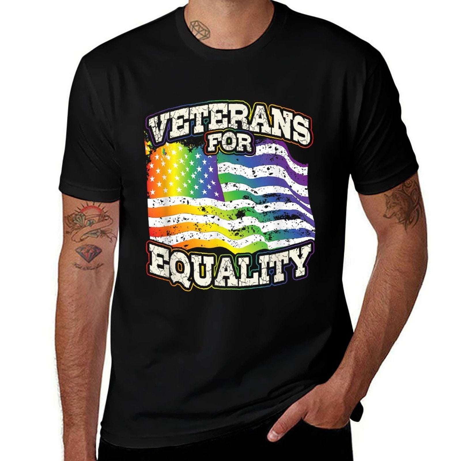 Veterans For Equality For Military Veterans Supporting LGBT  Stretchy T-Shirt
