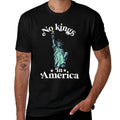 Womens No Kings in America Flag Protest Save Democracy  Versatile T-Shirt
