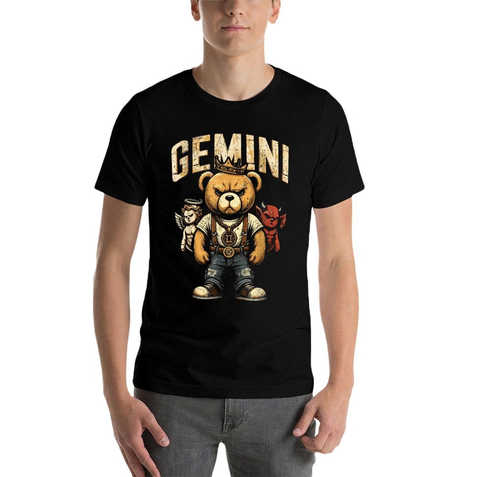 Gemini King Birthday Teddy Bear May Bornns, Boys, Men's  Wrinkle-resistant T-Shirt