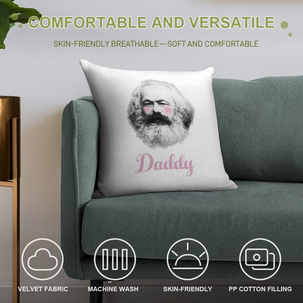 Daddy Karl Soft Home Decor Throw Pillow
