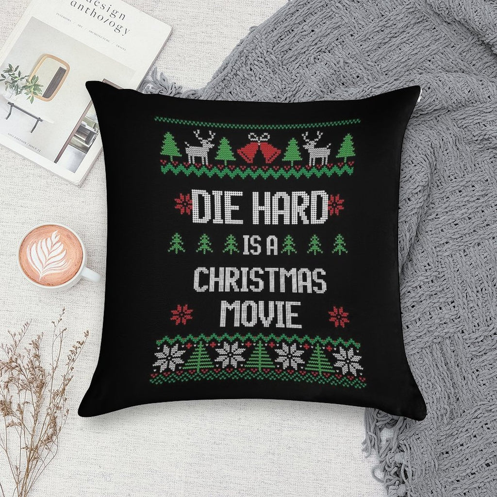 Die Hard Is A Christmas Movie Soft Gift Ready Throw Pillow