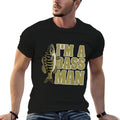 Bass Fishing Angling Mam Black Fish Fisherman Sport  Durable T-Shirt