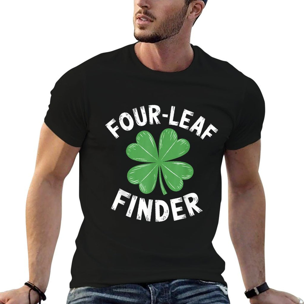 St. Patricks Day Four-Leaf Clover Finder  Easy-care T-Shirt