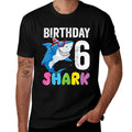 Kids 6th Birthday Shark JawSome Six Year Old Kids  Moisture-wicking T-Shirt