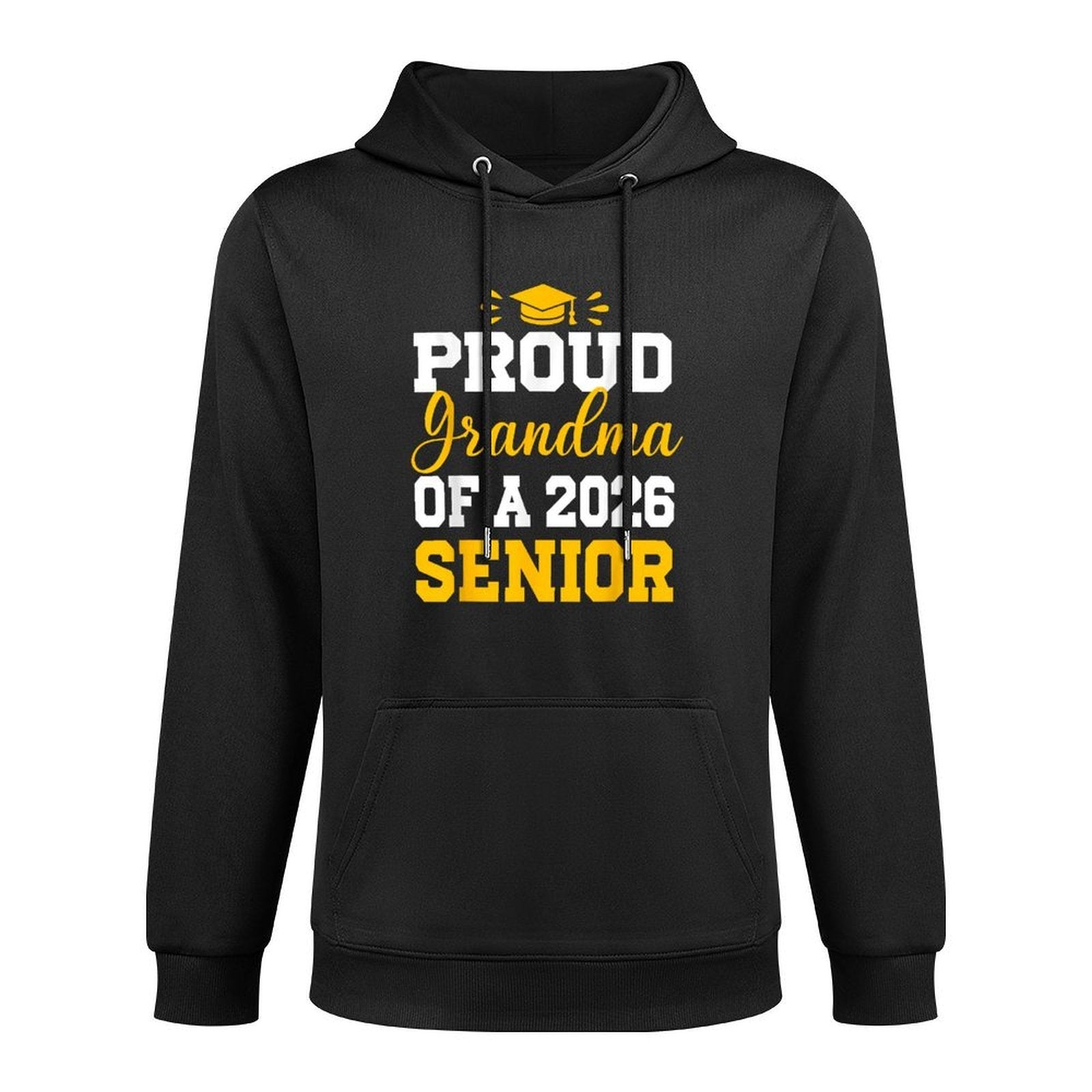 Senior Grandma Class of 2026 Graduation College Graduate Machine Washable Hoodie