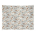Orange Flower Pattern Tapestry