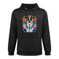 Colorful Psychedelic Girl Trippy Abstract Third Eye Vision Breathable Fabric Hoodie