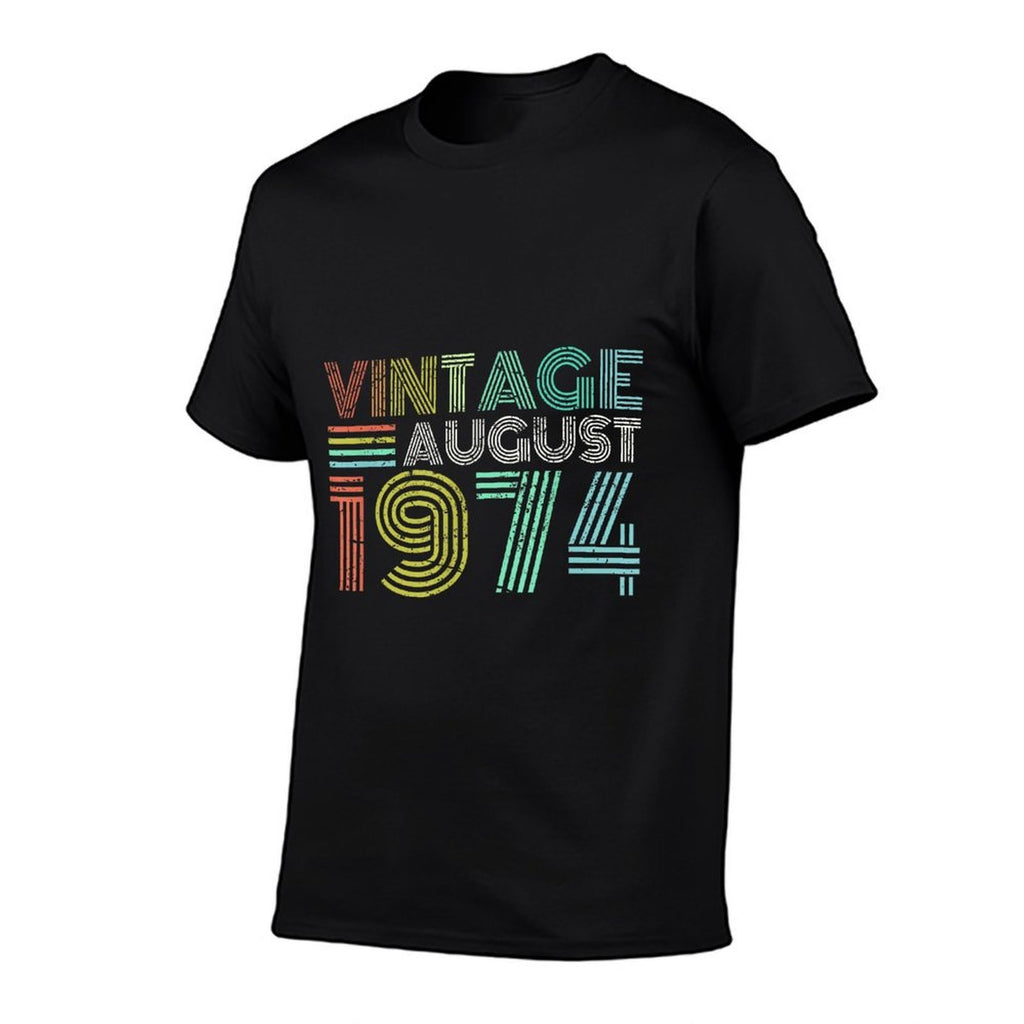 1974 Vintage For Men Women August 50th Birthday  Eco-friendly Material T-Shirt