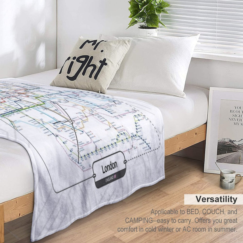 Subway - London Eco-conscious Throw Blanket