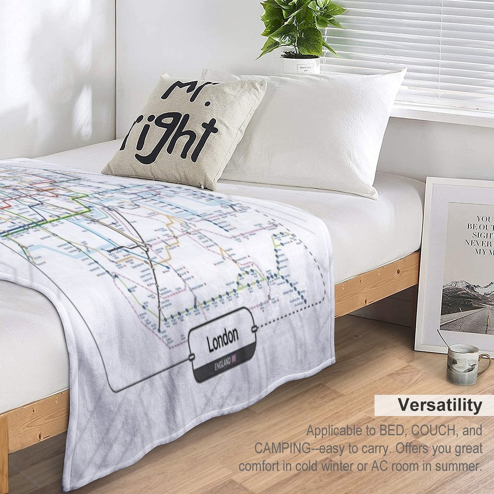 Subway - London Eco-conscious Throw Blanket