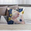 Abstract Geo Soft High-Density Material Throw Pillow
