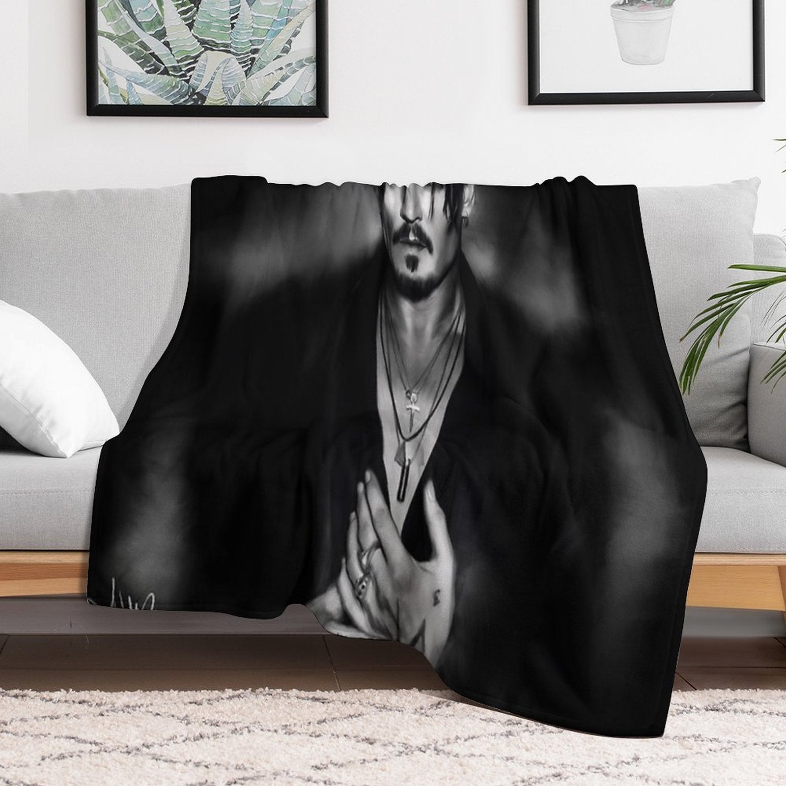 Johnny Sustainable Throw Blanket