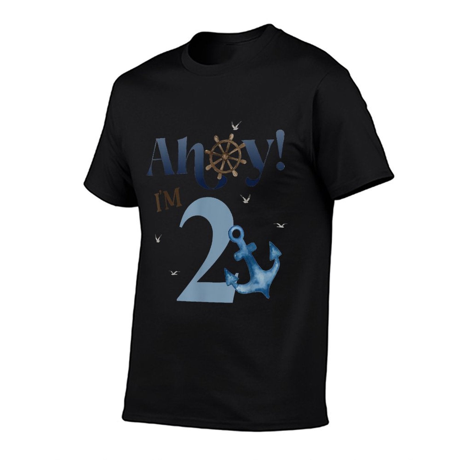 Nautical 2nd Birthday Decorations Two Year Old Bday Boy  Versatile T-Shirt