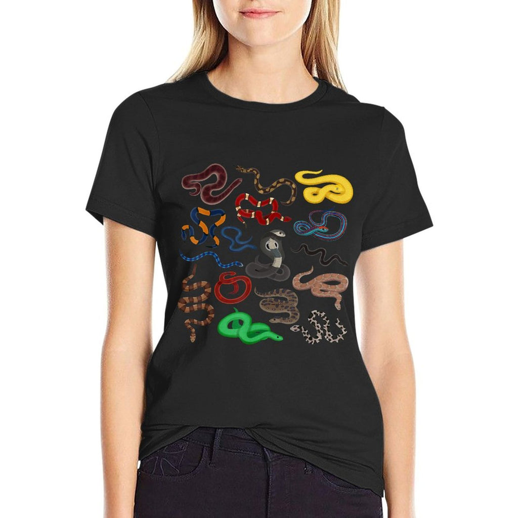 Snake Lover Poison Serpent Venomous Reptile Animal Lover  Graphic-printed T-Shirt