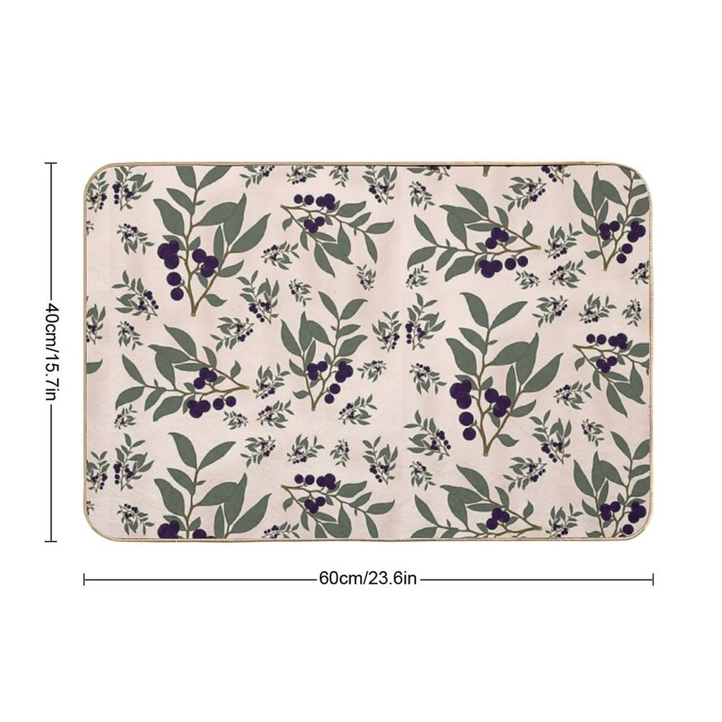 Huckleberry Pattern  Versatile Bath Mat