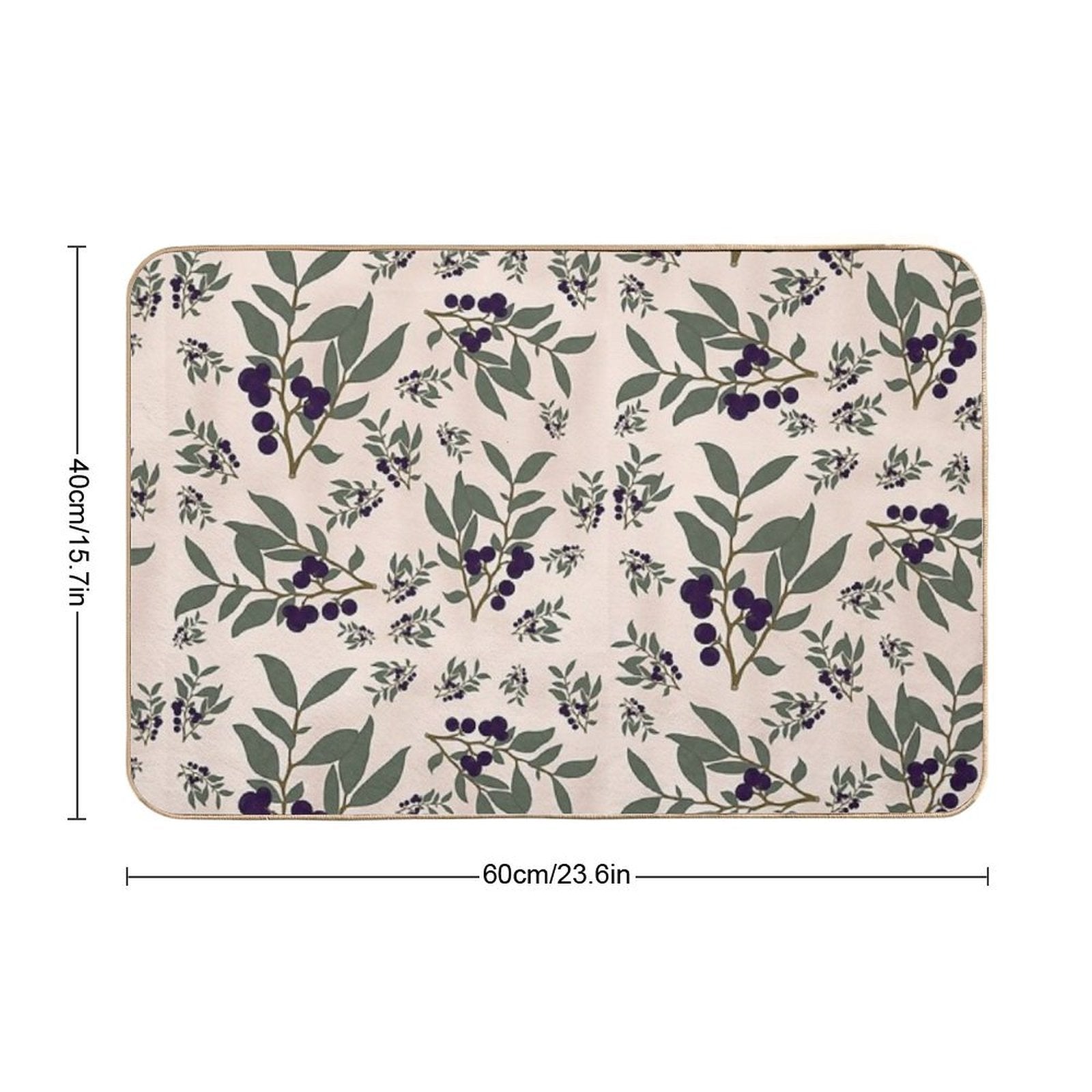 Huckleberry Pattern  Versatile Bath Mat