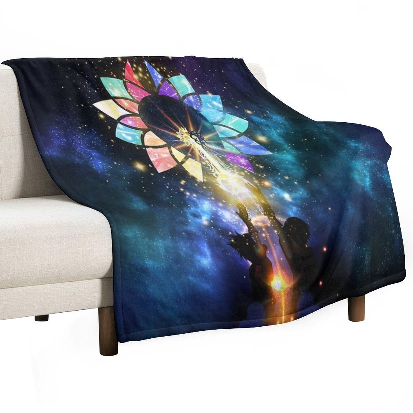 Kingdom Hearts - Combined Keyblade Durable Throw Blanket