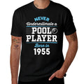 70 Year Old Billiard And Pool Player 70th Birthday  Trendy Pattern T-Shirt