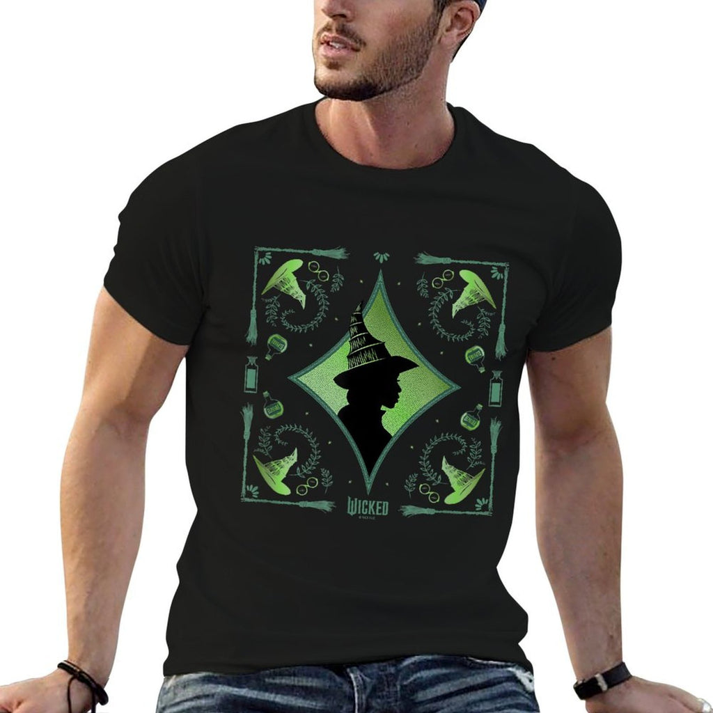 Wicked Elphaba Enchanted Brooms Silhouette  Easy-care T-Shirt