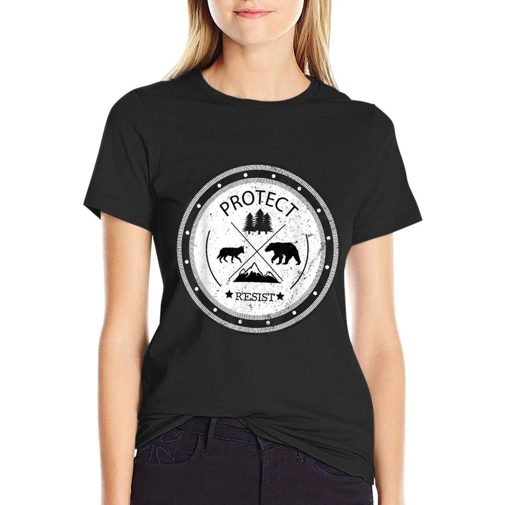 Protect - Resist National Parks And Forest Service Tshirt  Fade-proof Color T-Shirt