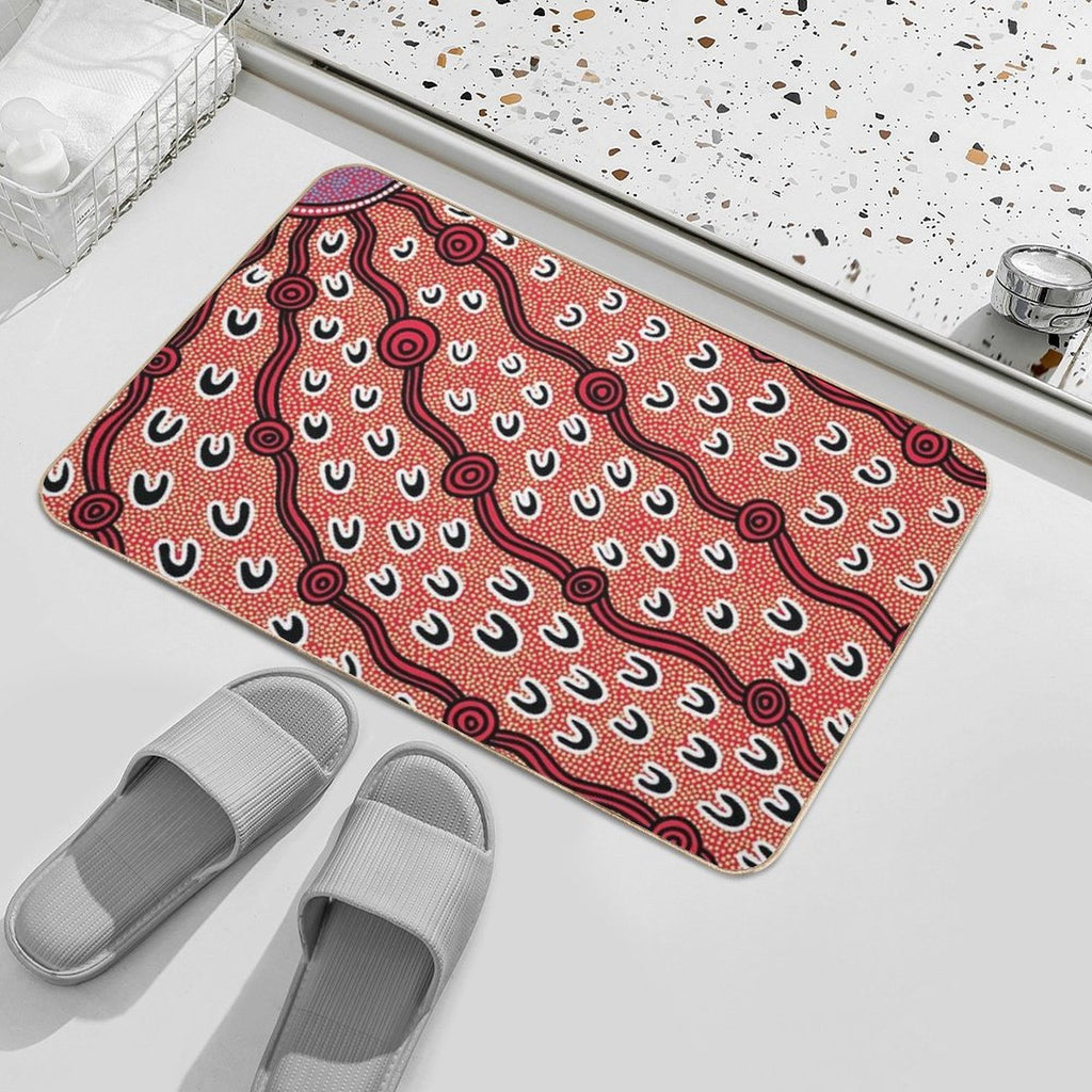 Authentic Aboriginal Art -  Multi-Purpose Bath Mat