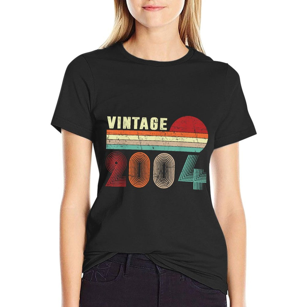Vintage 2004 Funny 21 Years Old Men Women 21st Birthday Comfortable T-Shirt