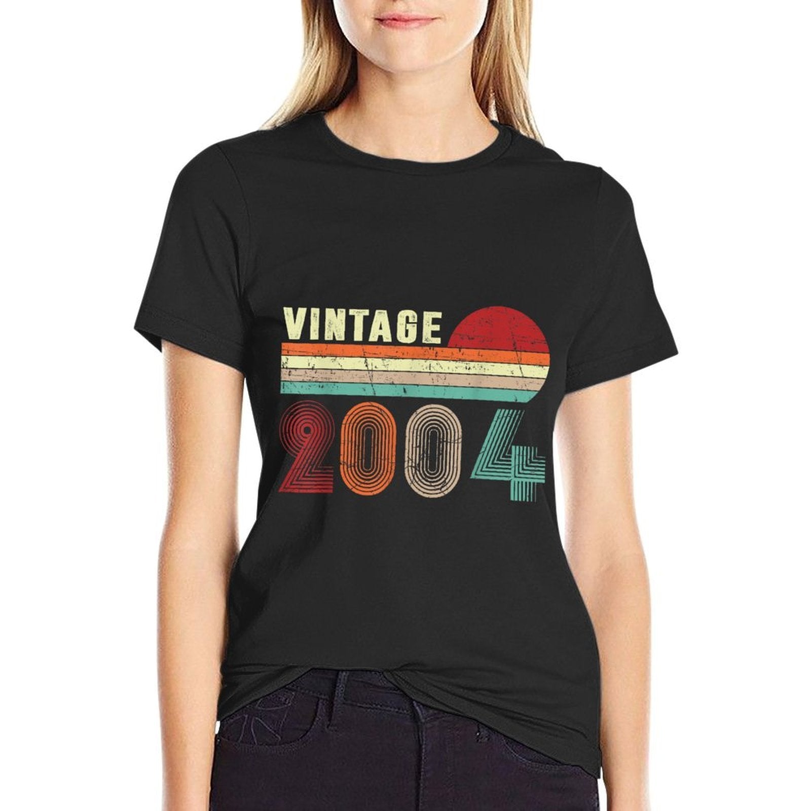 Vintage 2004 Funny 21 Years Old Men Women 21st Birthday Comfortable T-Shirt