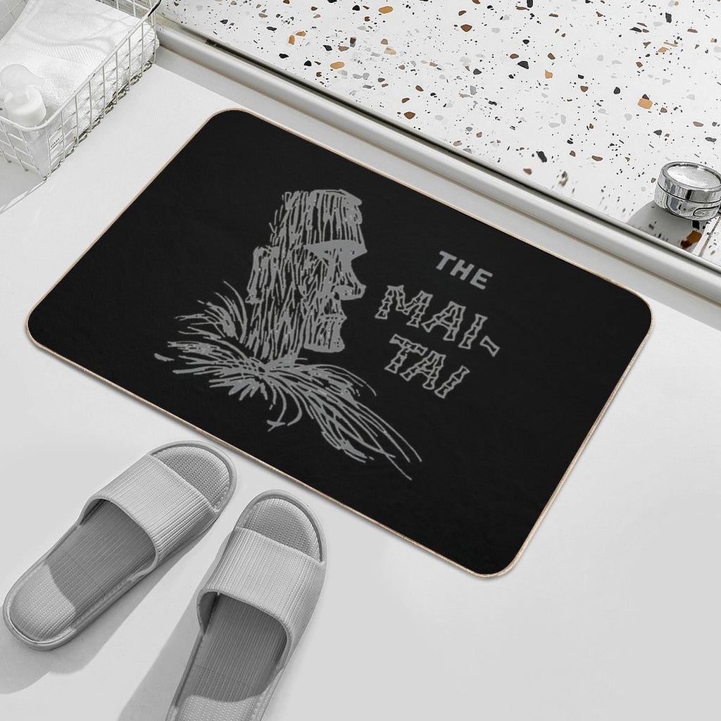 Vintage The Mai Tai - Tiki Idol  Non-Slip Bath Mat