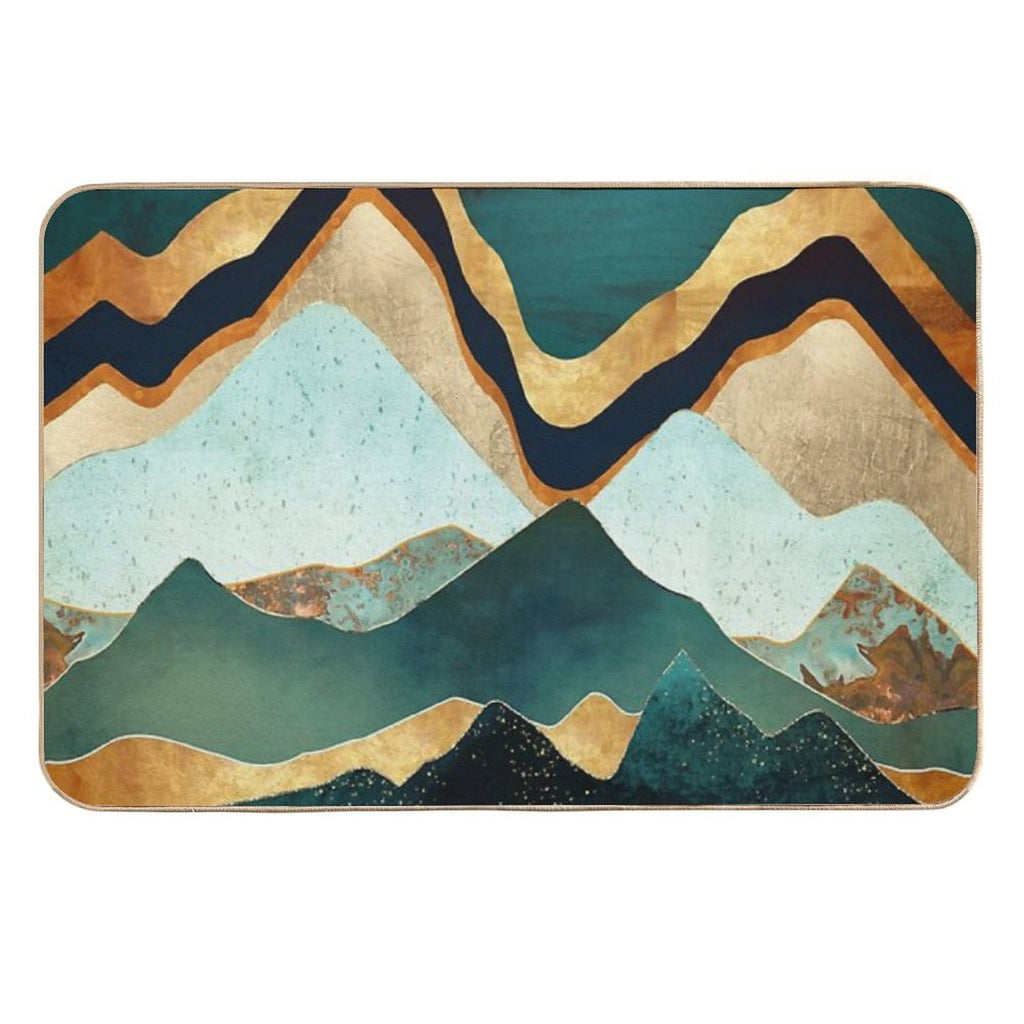 Velvet Copper Mountains  Eco-Friendly Bath Mat