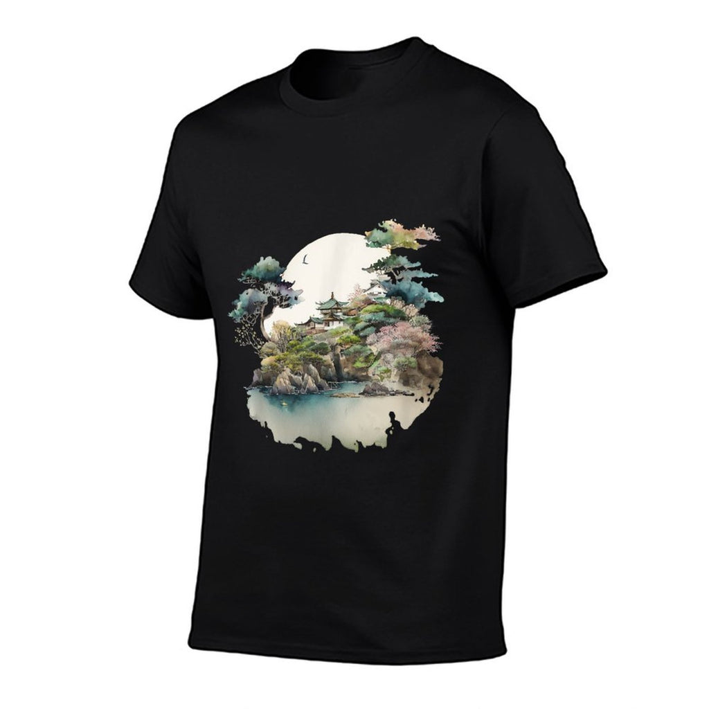 Japanese Landscape And Gardens  Graphic-printed T-Shirt