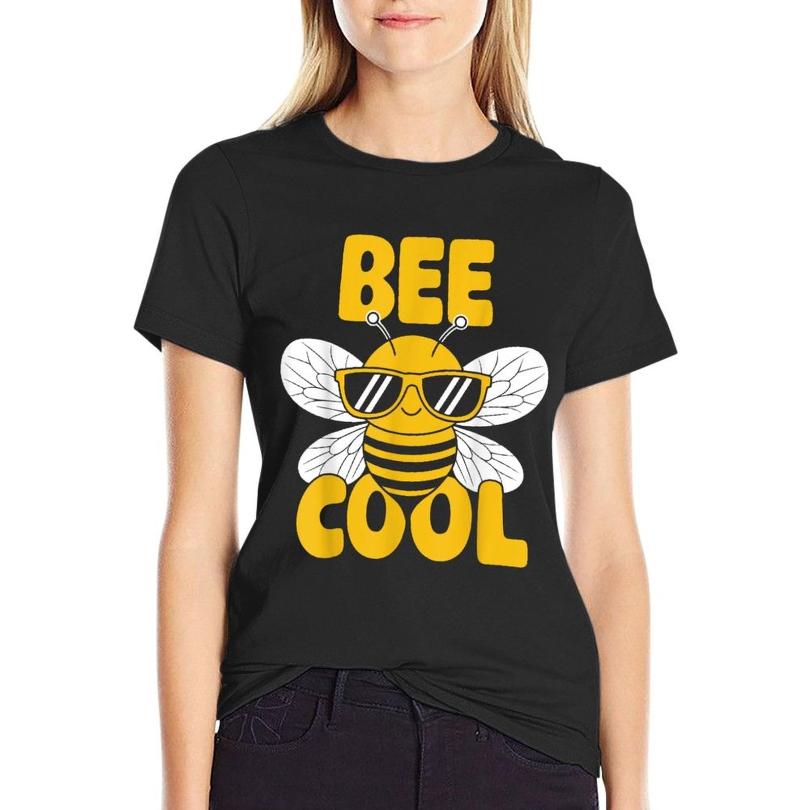Bee Cool Bumble Bee Design for Kids Andns  Graphic-printed T-Shirt